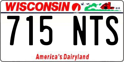 WI license plate 715NTS