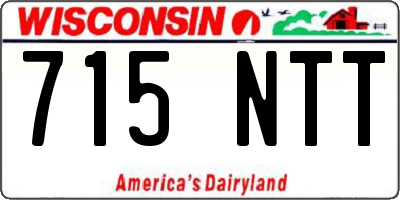 WI license plate 715NTT