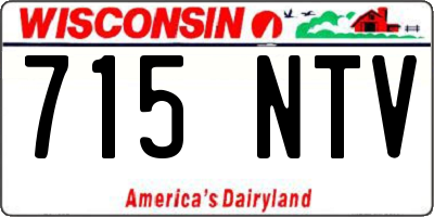WI license plate 715NTV