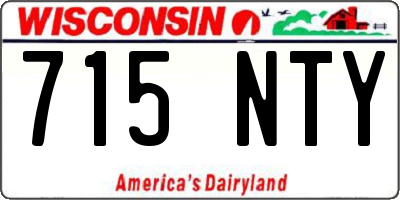 WI license plate 715NTY