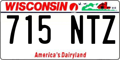 WI license plate 715NTZ