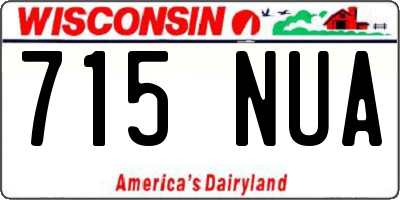 WI license plate 715NUA