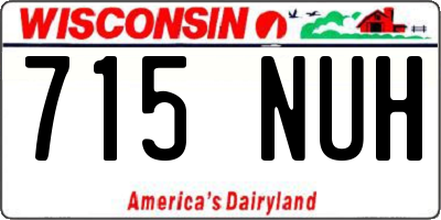 WI license plate 715NUH