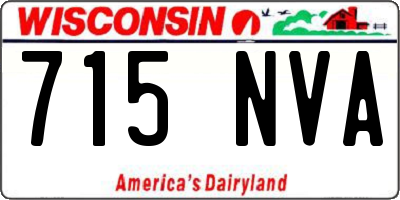 WI license plate 715NVA