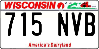 WI license plate 715NVB
