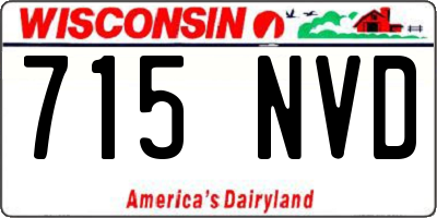 WI license plate 715NVD