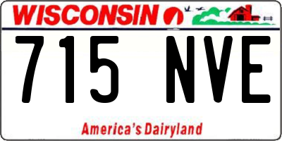 WI license plate 715NVE
