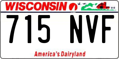 WI license plate 715NVF