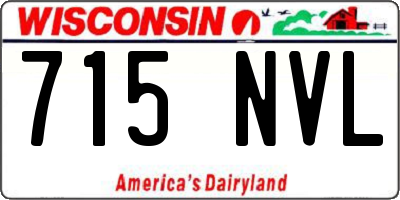 WI license plate 715NVL