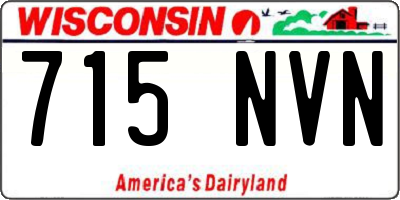 WI license plate 715NVN