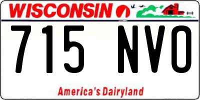 WI license plate 715NVO
