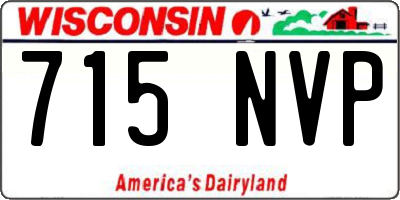WI license plate 715NVP