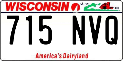 WI license plate 715NVQ