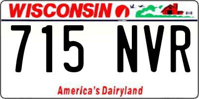 WI license plate 715NVR