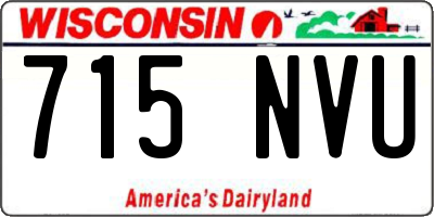 WI license plate 715NVU