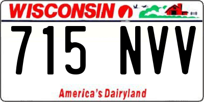 WI license plate 715NVV