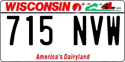 WI license plate 715NVW
