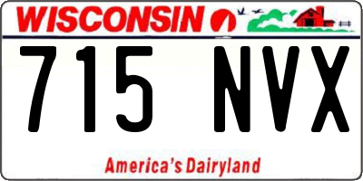 WI license plate 715NVX