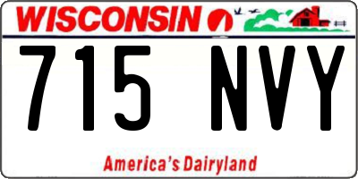 WI license plate 715NVY