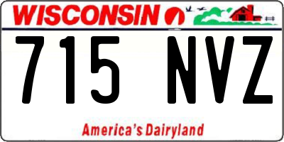 WI license plate 715NVZ