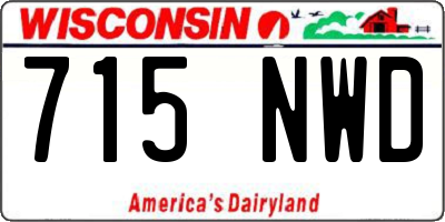 WI license plate 715NWD