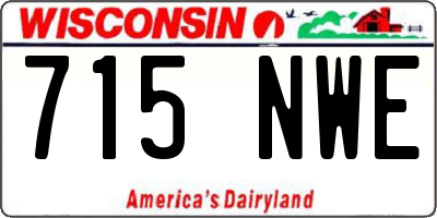 WI license plate 715NWE