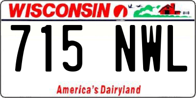 WI license plate 715NWL