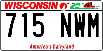 WI license plate 715NWM