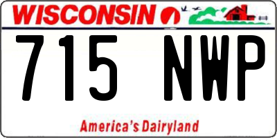 WI license plate 715NWP