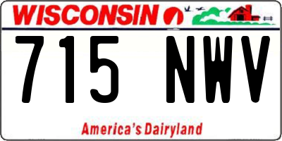 WI license plate 715NWV