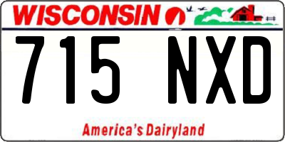 WI license plate 715NXD
