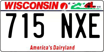 WI license plate 715NXE