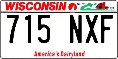 WI license plate 715NXF