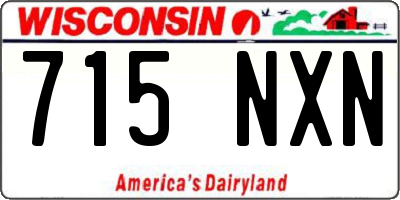 WI license plate 715NXN