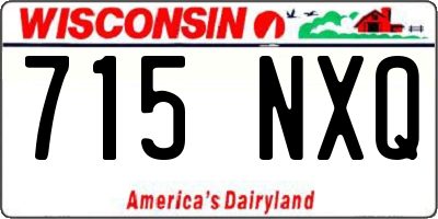 WI license plate 715NXQ