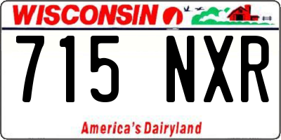WI license plate 715NXR