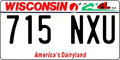 WI license plate 715NXU