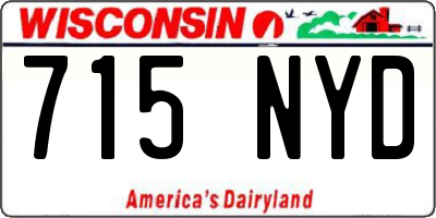 WI license plate 715NYD