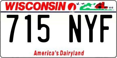 WI license plate 715NYF