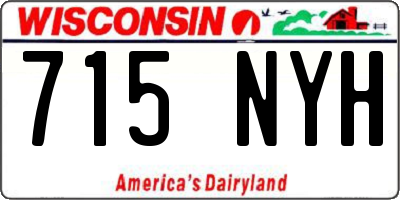 WI license plate 715NYH