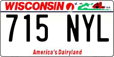 WI license plate 715NYL