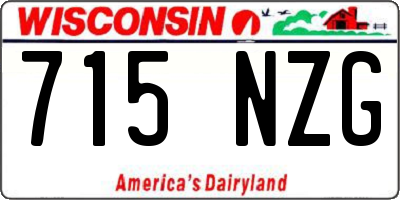 WI license plate 715NZG