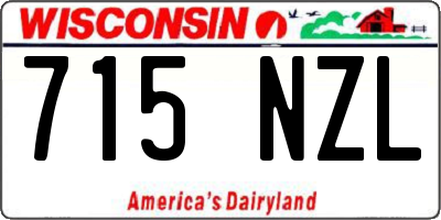 WI license plate 715NZL