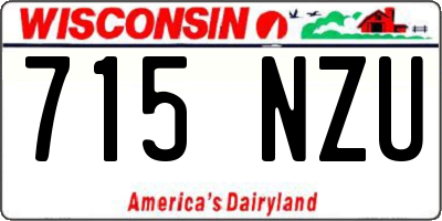 WI license plate 715NZU
