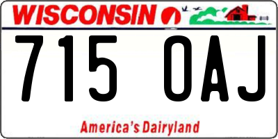 WI license plate 715OAJ
