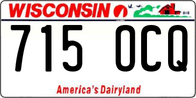 WI license plate 715OCQ