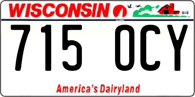 WI license plate 715OCY