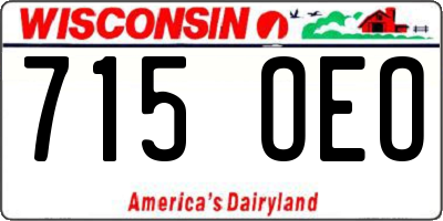 WI license plate 715OEO