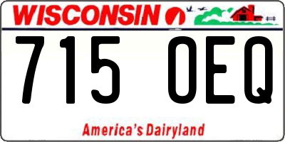 WI license plate 715OEQ