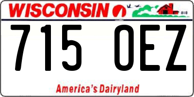 WI license plate 715OEZ